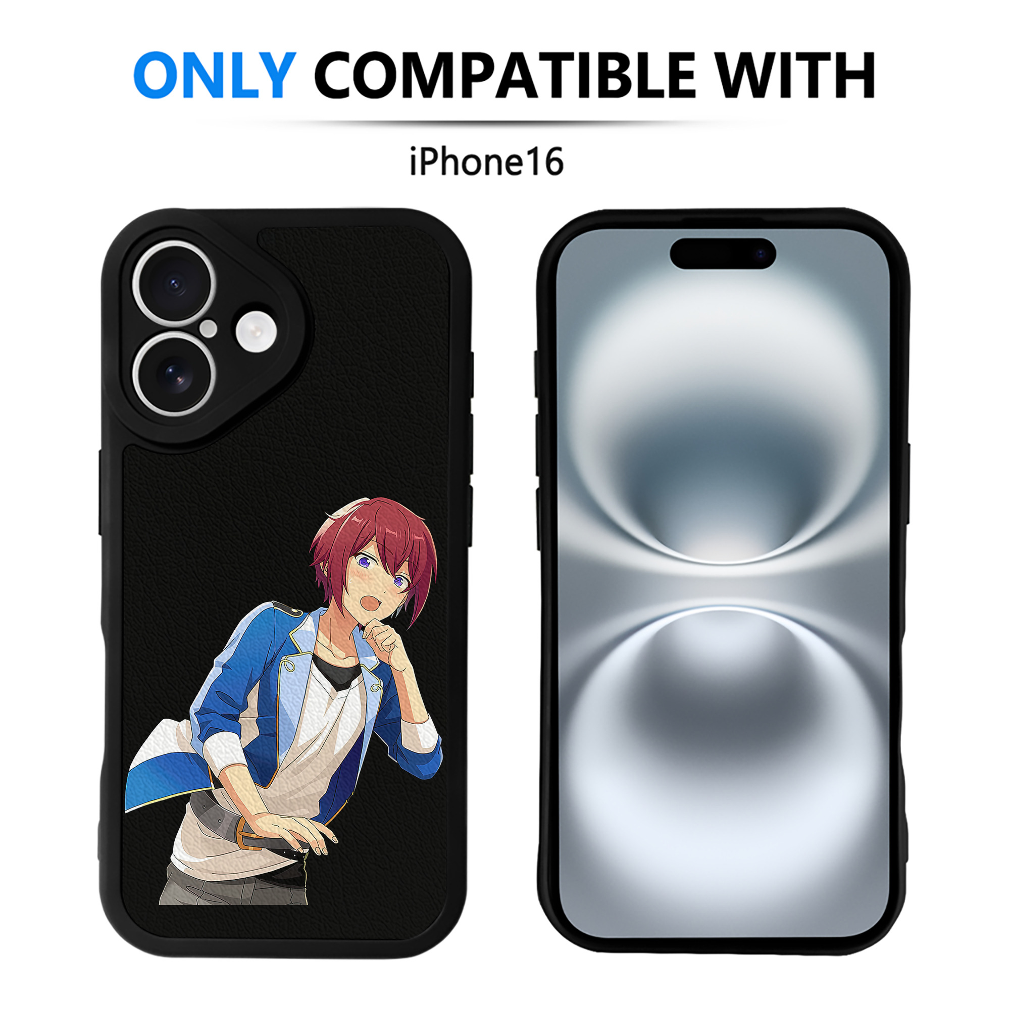 （画像用） あんさんぶるスターズ! Ensemble Stars 【iPhone 16シリーズ対応】シリコンスマホケース（レザー調） 材質：シリコン